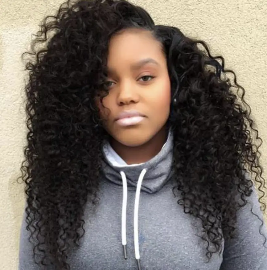 Curly Weave Black Perms