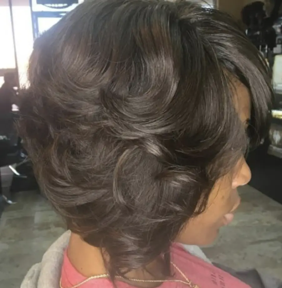Curly Weave Bob Hairstyle